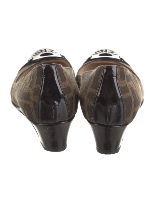 Fendi Zucca FF Logo Canvas Pumps