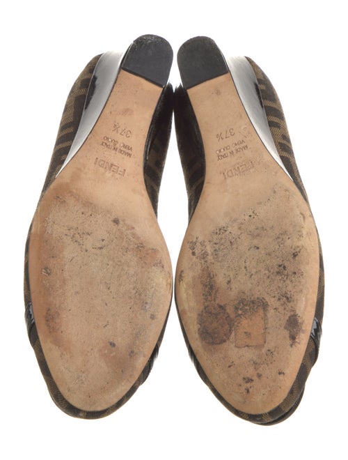 Fendi Zucca FF Logo Canvas Pumps