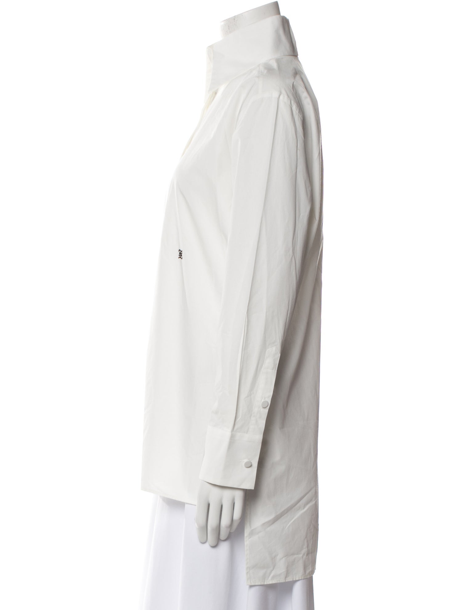 Fendi Long Sleeve Button-Up Top