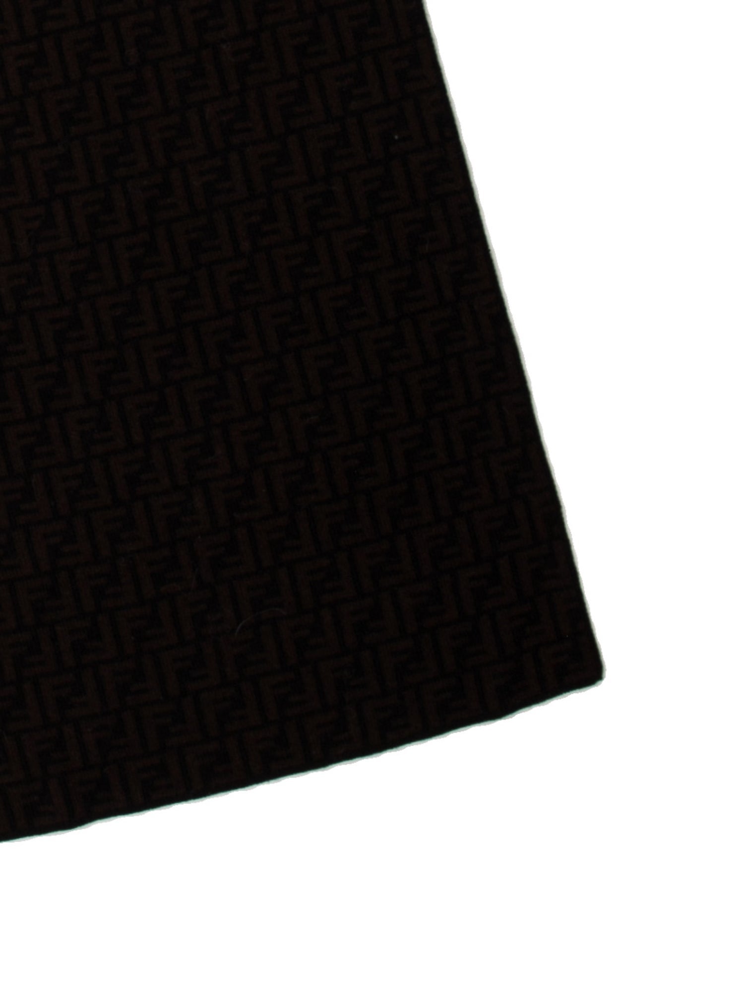 Fendi Wool Zucca FF Logo Scarf