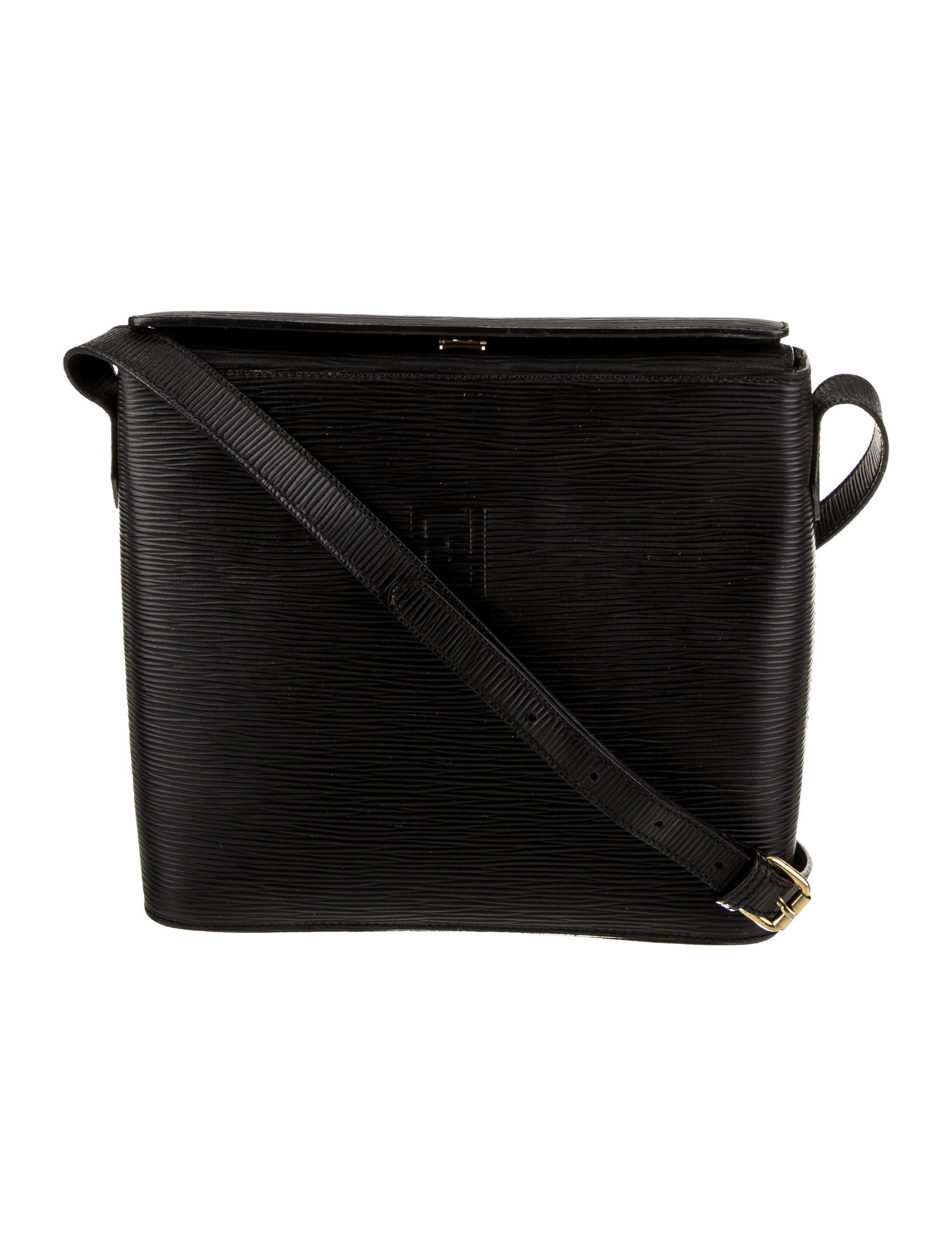 Fendi Leather Messenger Bag Vintage