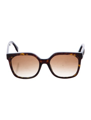 Fendi Sunglasses Zucca FF Logo Square