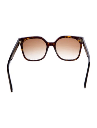 Fendi Zucca FF Logo Square Sunglasses