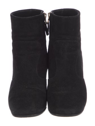 Fendi Suede Colorblock Pattern Boots