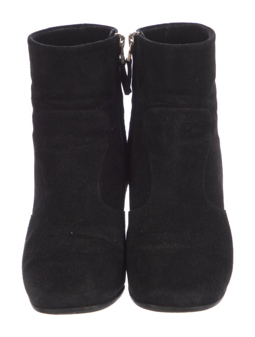 Fendi Suede Colorblock Pattern Boots