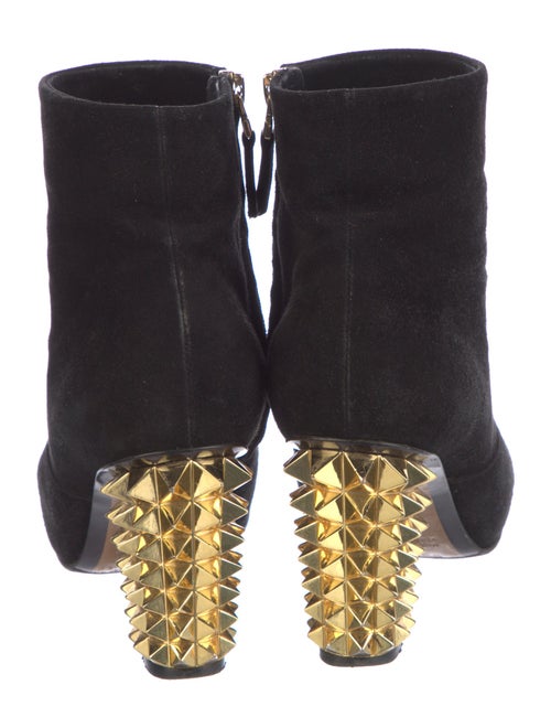 Fendi Suede Colorblock Pattern Boots