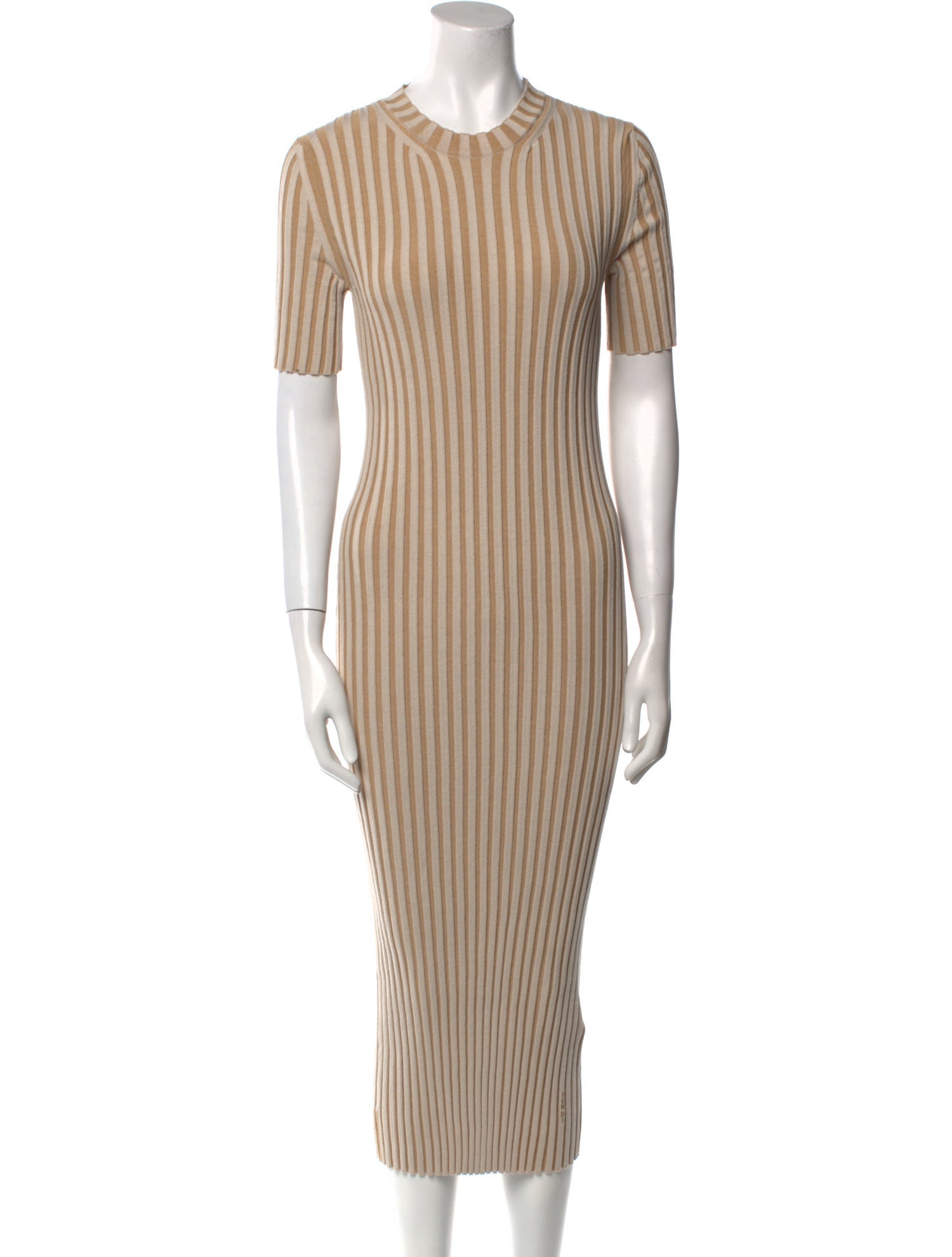 Fendi Striped Long Dress