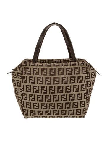 Fendi Handle Bags Zucchino FF Top Bag Vintage