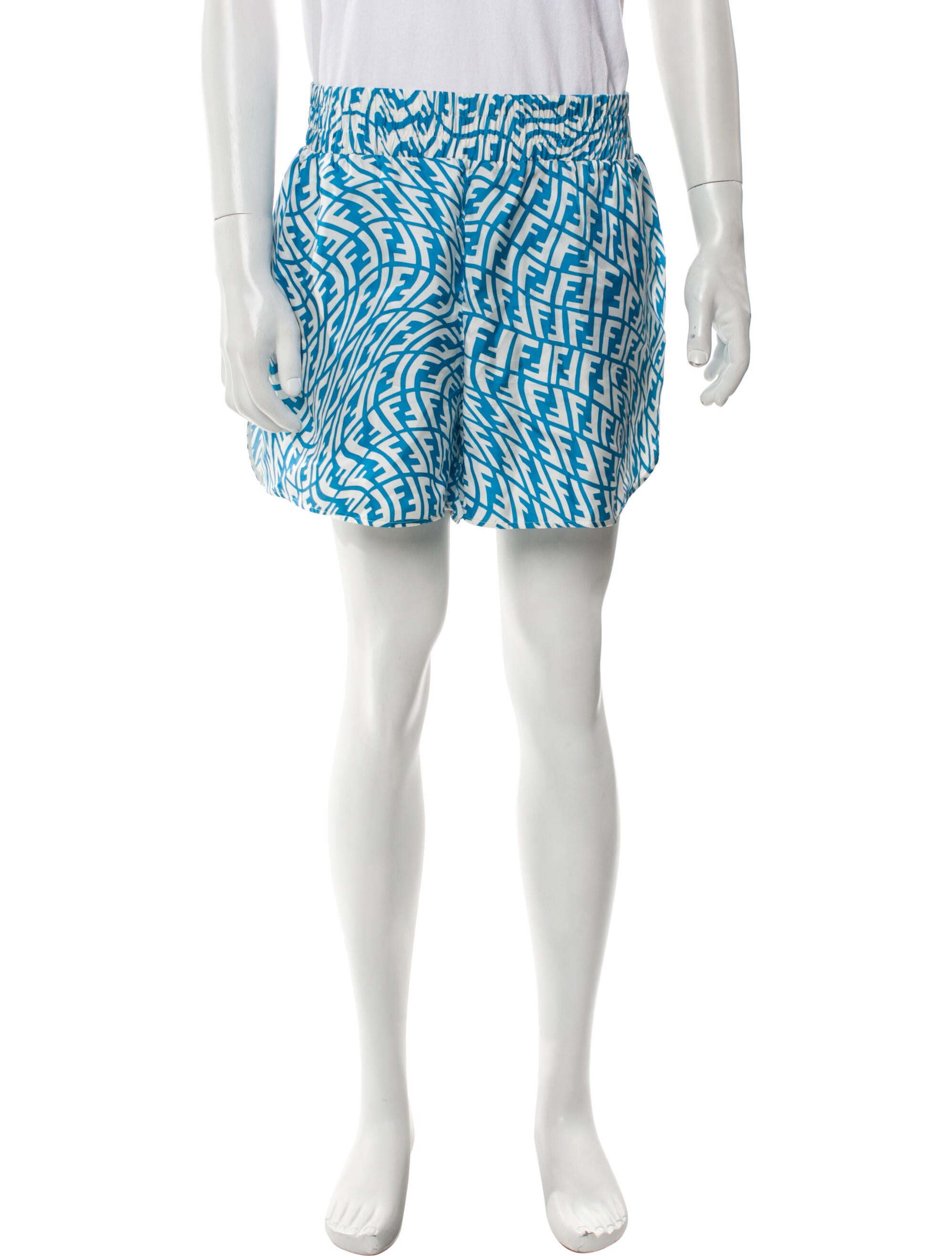 Fendi Zucca FF Logo Shorts