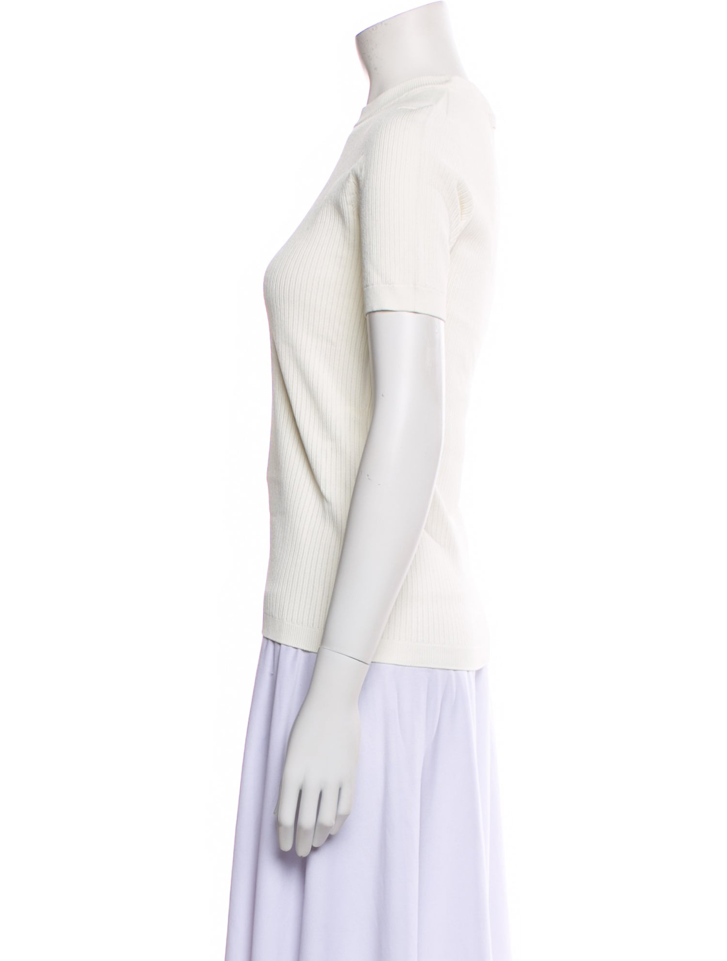 Fendi Mock Neck Short Sleeve T-Shirt w/ Tags