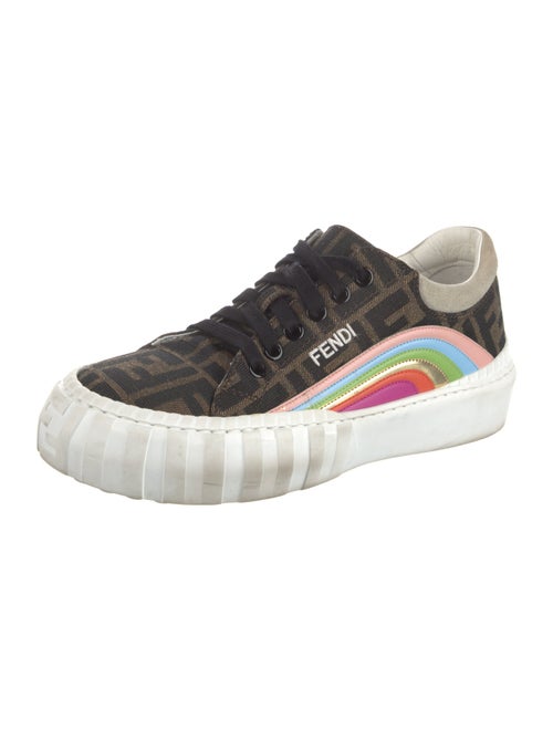 Fendi Zucca FF Logo Canvas Sneakers