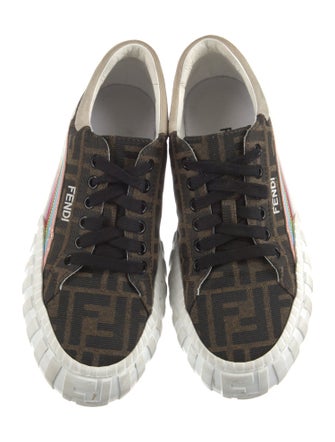 Fendi Zucca FF Logo Canvas Sneakers