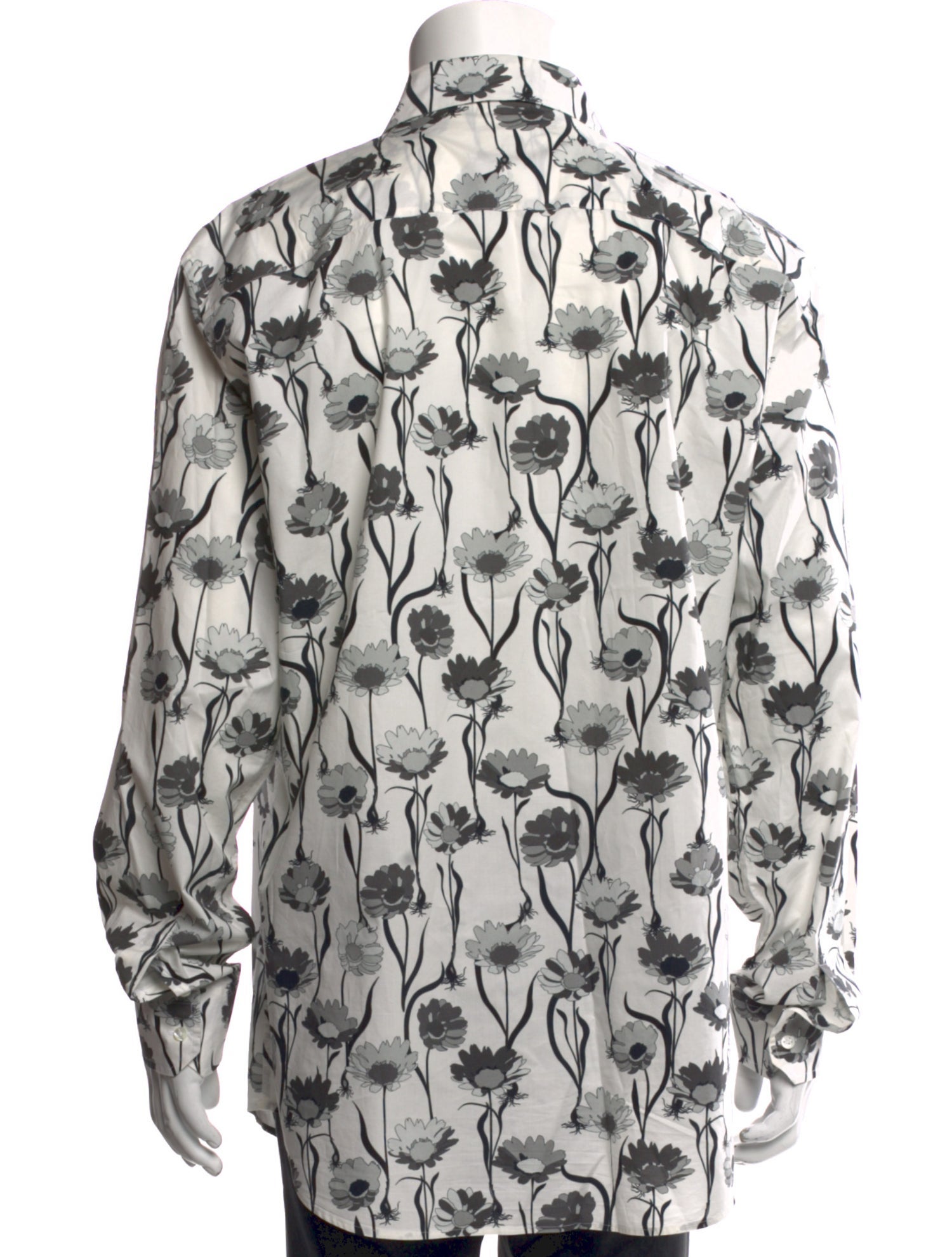 Fendi Silk Floral Print Shirt