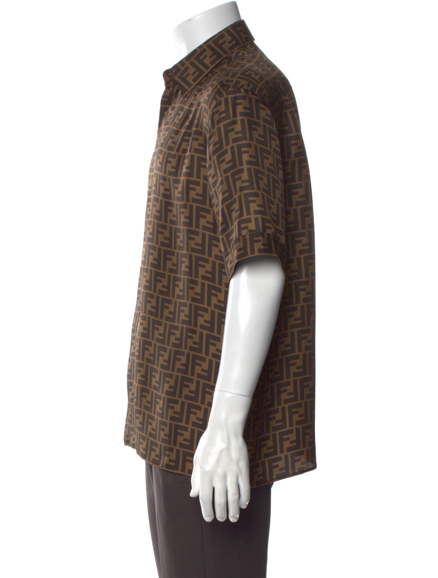 Fendi Zucca FF Logo Silk Shirt