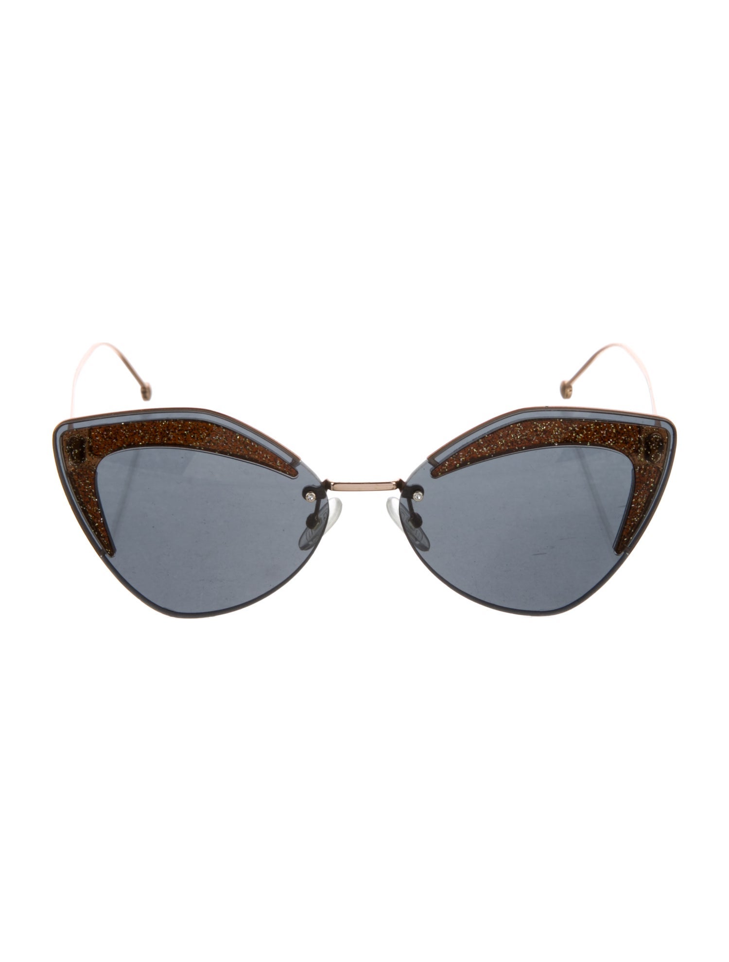 Fendi Cat-Eye Mirrored Sunglasses