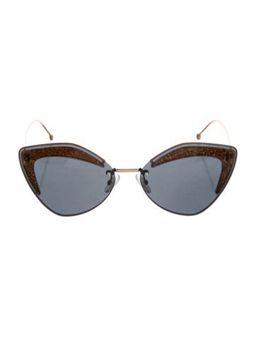 Fendi Sunglasses Cat-Eye Mirrored