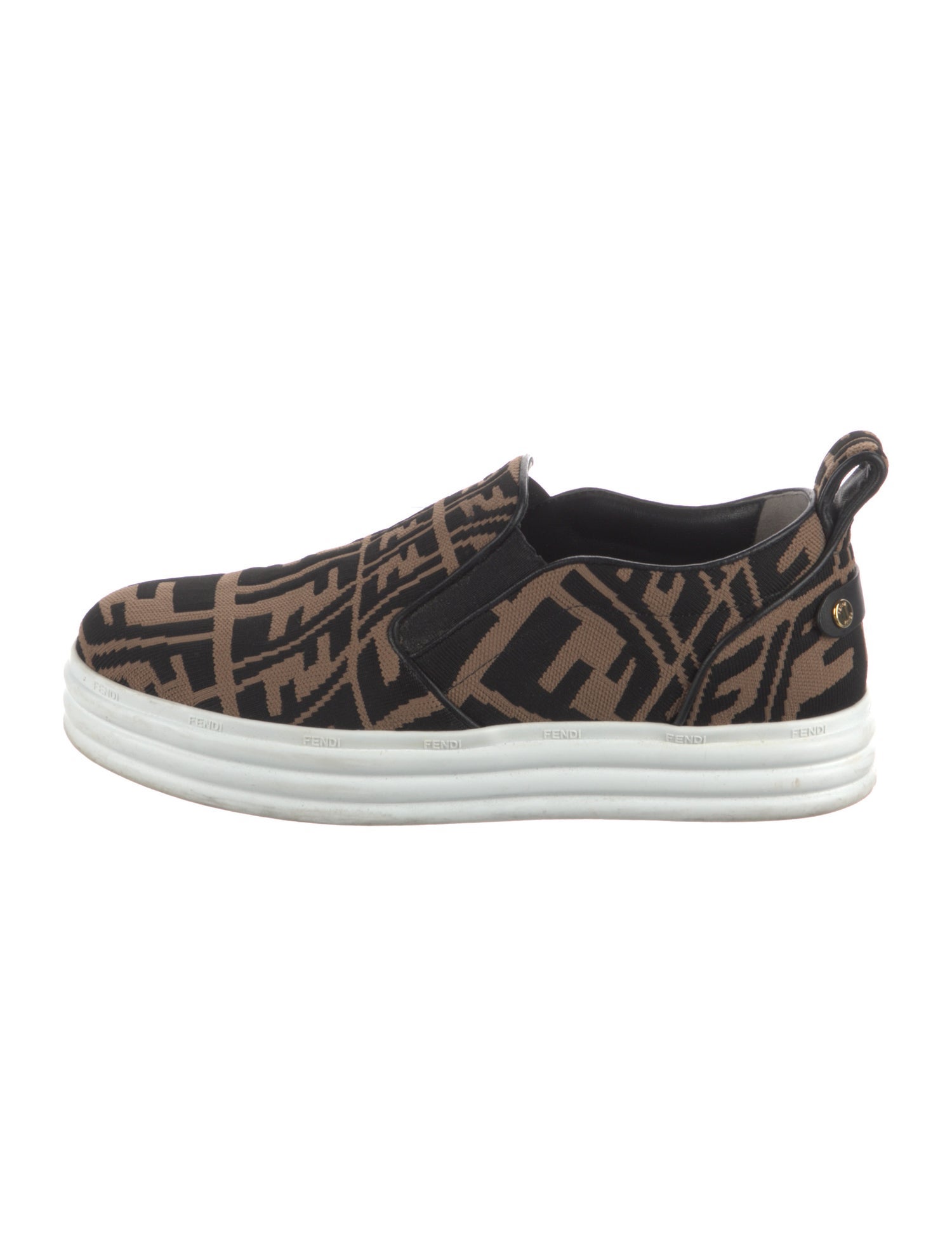 Fendi Zucca FF Logo Printed Oxfords
