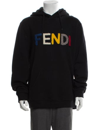 Fendi Wool Graphic Print Hoodie