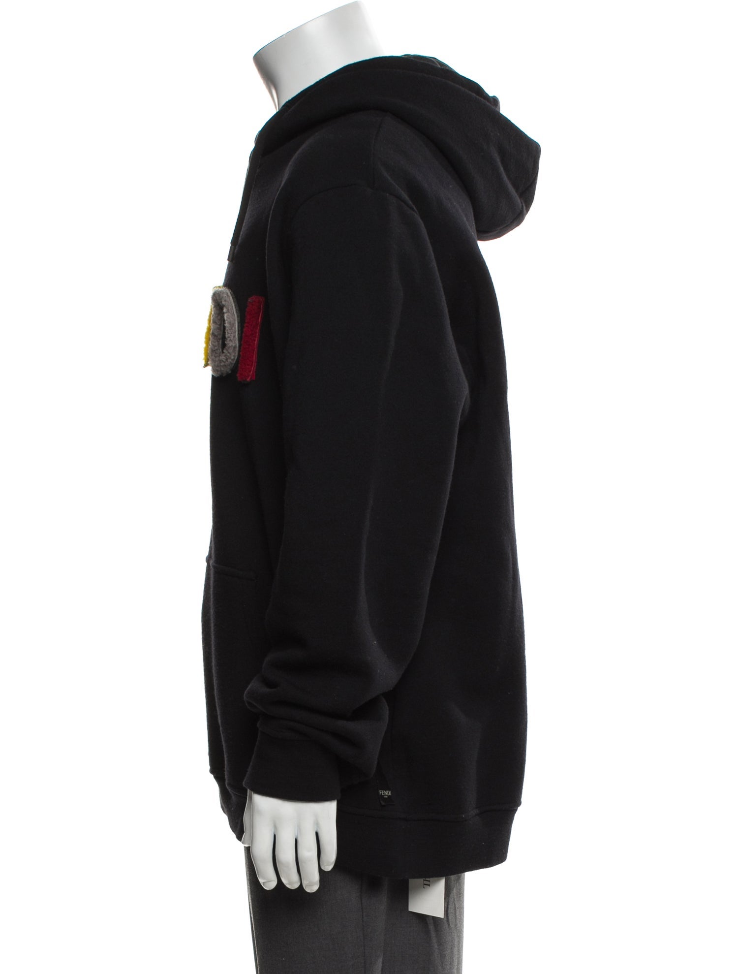 Fendi Wool Graphic Print Hoodie