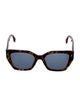 Fendi Zucca FF Logo Square Sunglasses