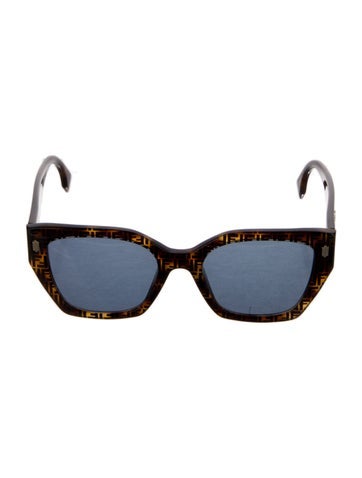 Fendi Sunglasses Zucca FF Logo Square