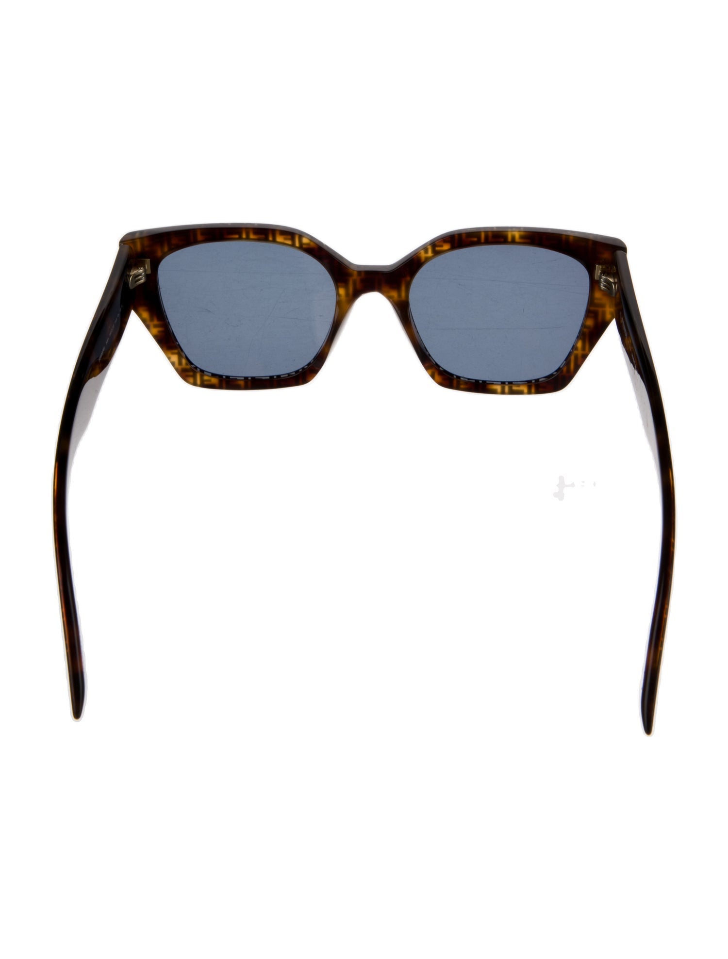 Fendi Zucca FF Logo Square Sunglasses