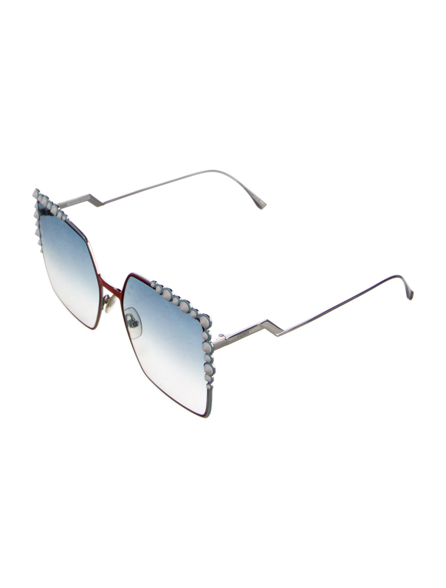 Fendi Spike Accents Oversize Sunglasses