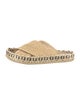 Fendi Zucca FF Logo Raffia Espadrilles