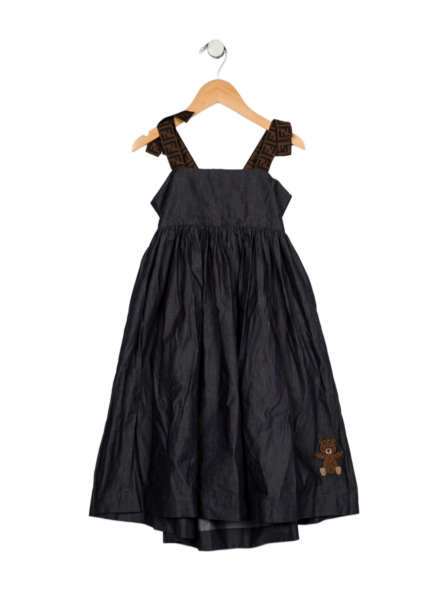 Fendi Fendi Girls' Sleeveless Cotton Dress