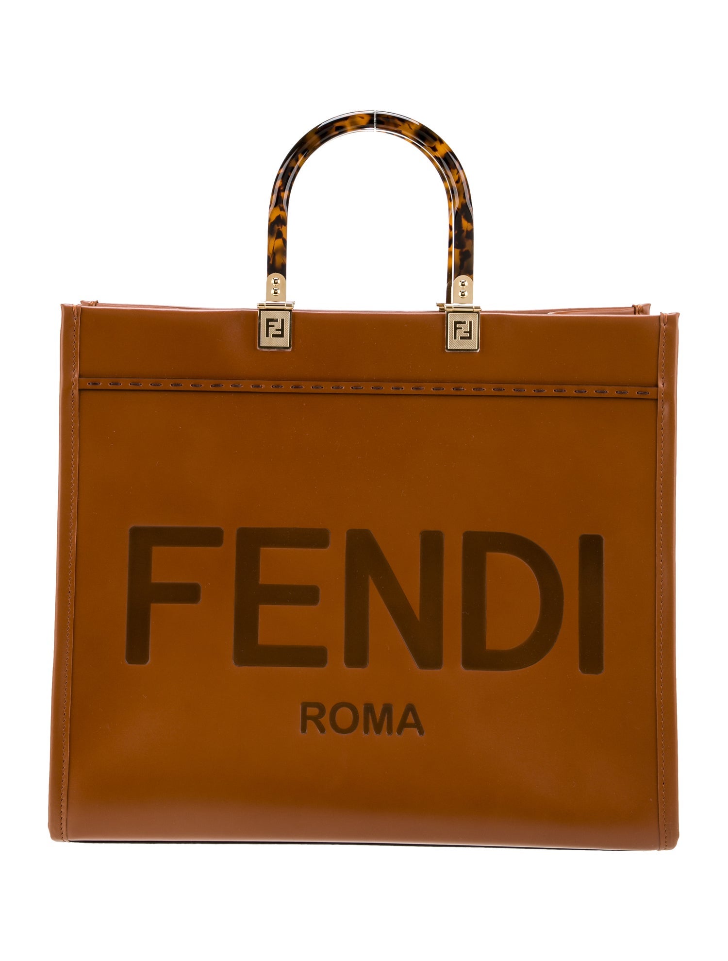 Fendi Leather Sunshine Shopper Medium 2024