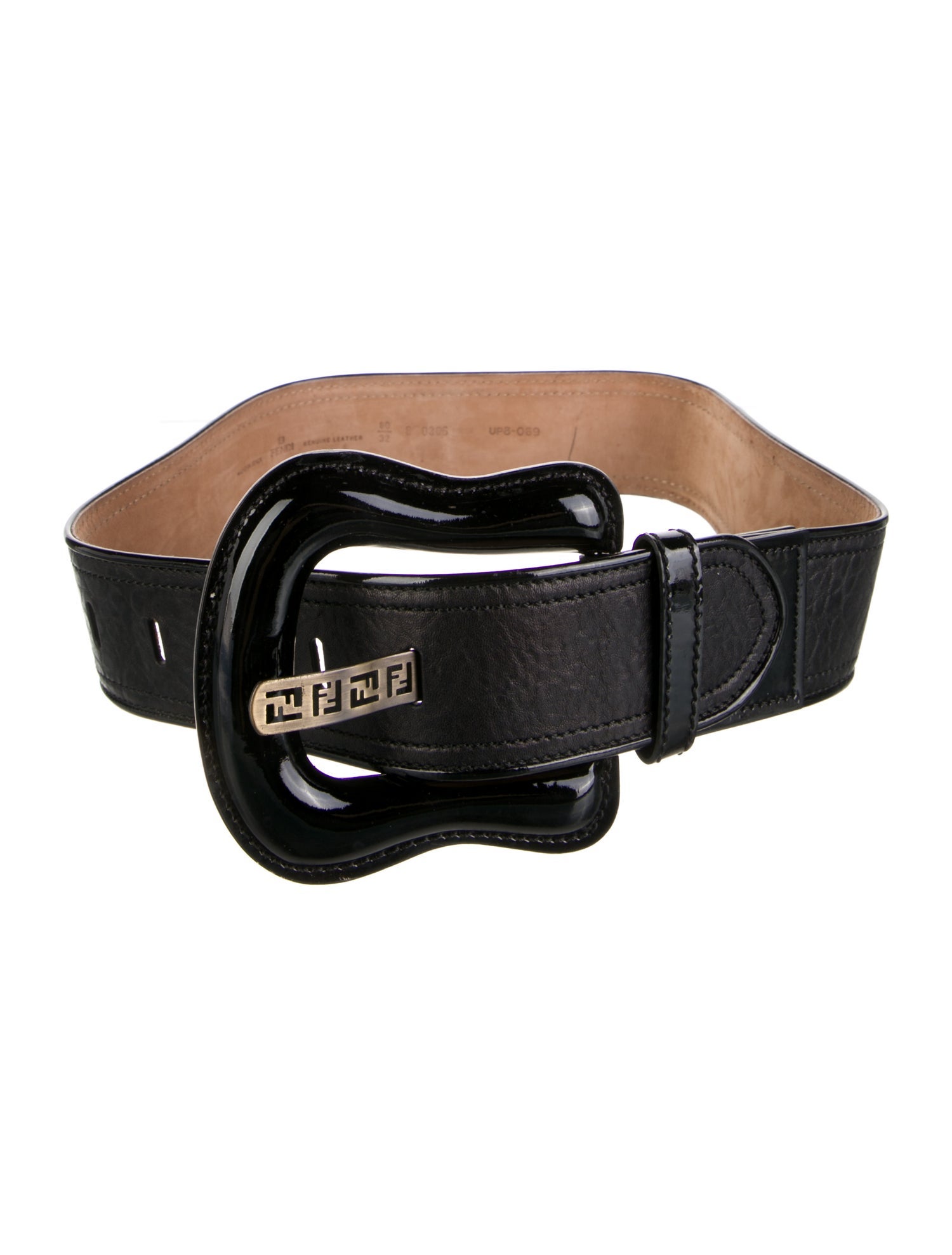 Fendi Wide Leather Belt