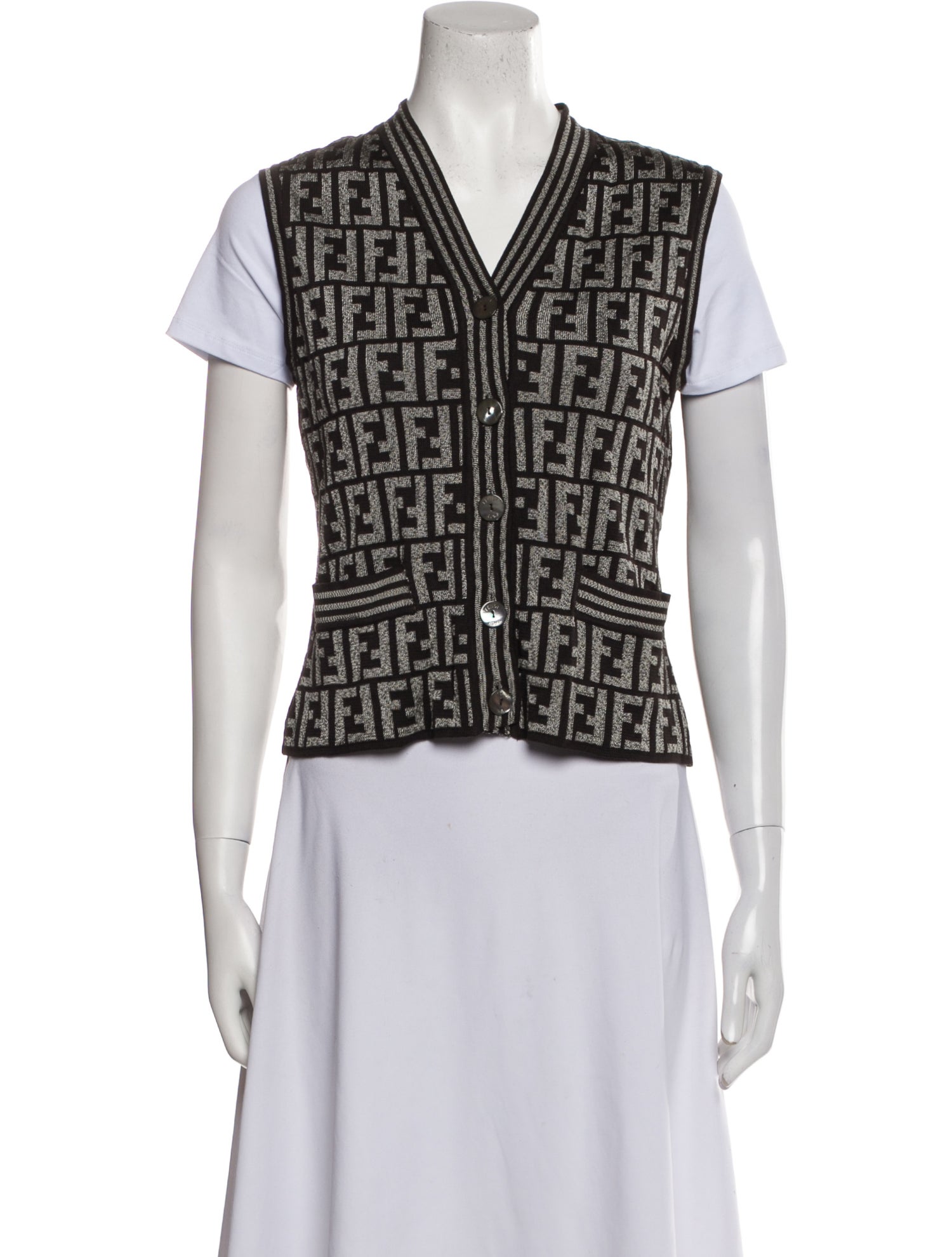 Fendi Vintage Printed Vest