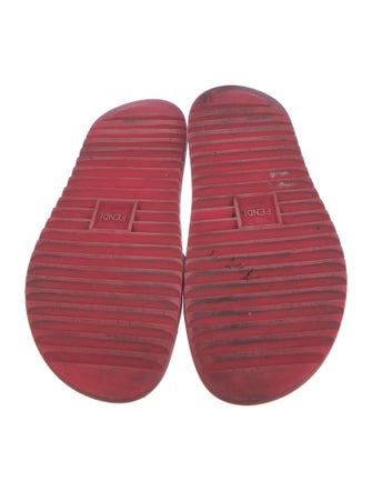 Fendi Zucca FF Logo Rubber Slides