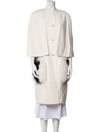 Fendi Virgin Wool Faux Fur Coat