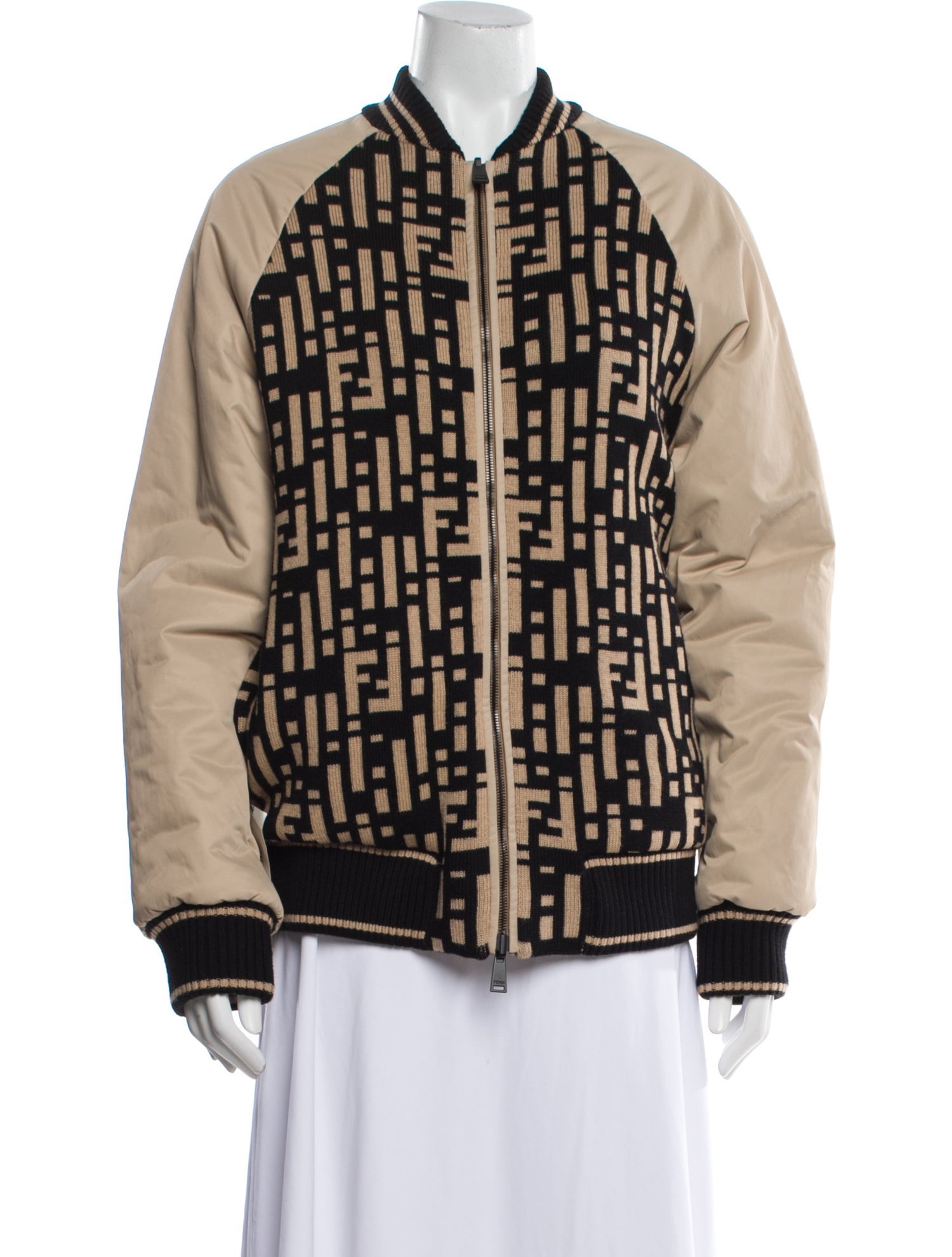Fendi Animal Print Bomber Jacket