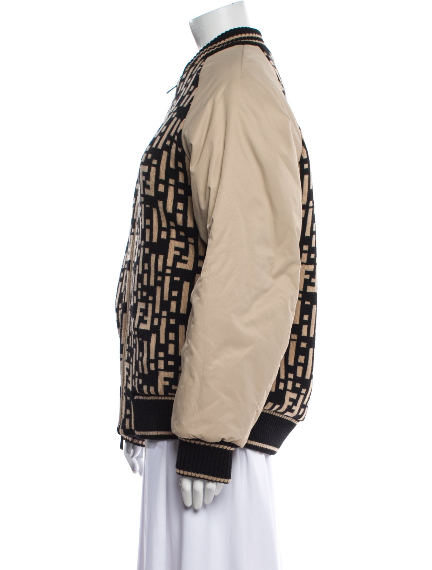 Fendi Animal Print Bomber Jacket