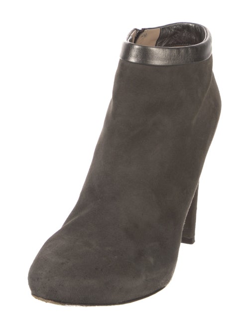 Fendi Suede Leather Trim Embellishment Boots