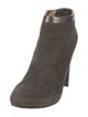 Fendi Suede Leather Trim Embellishment Boots