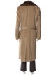 Fendi Zucca FF Logo Wool Trench Coat