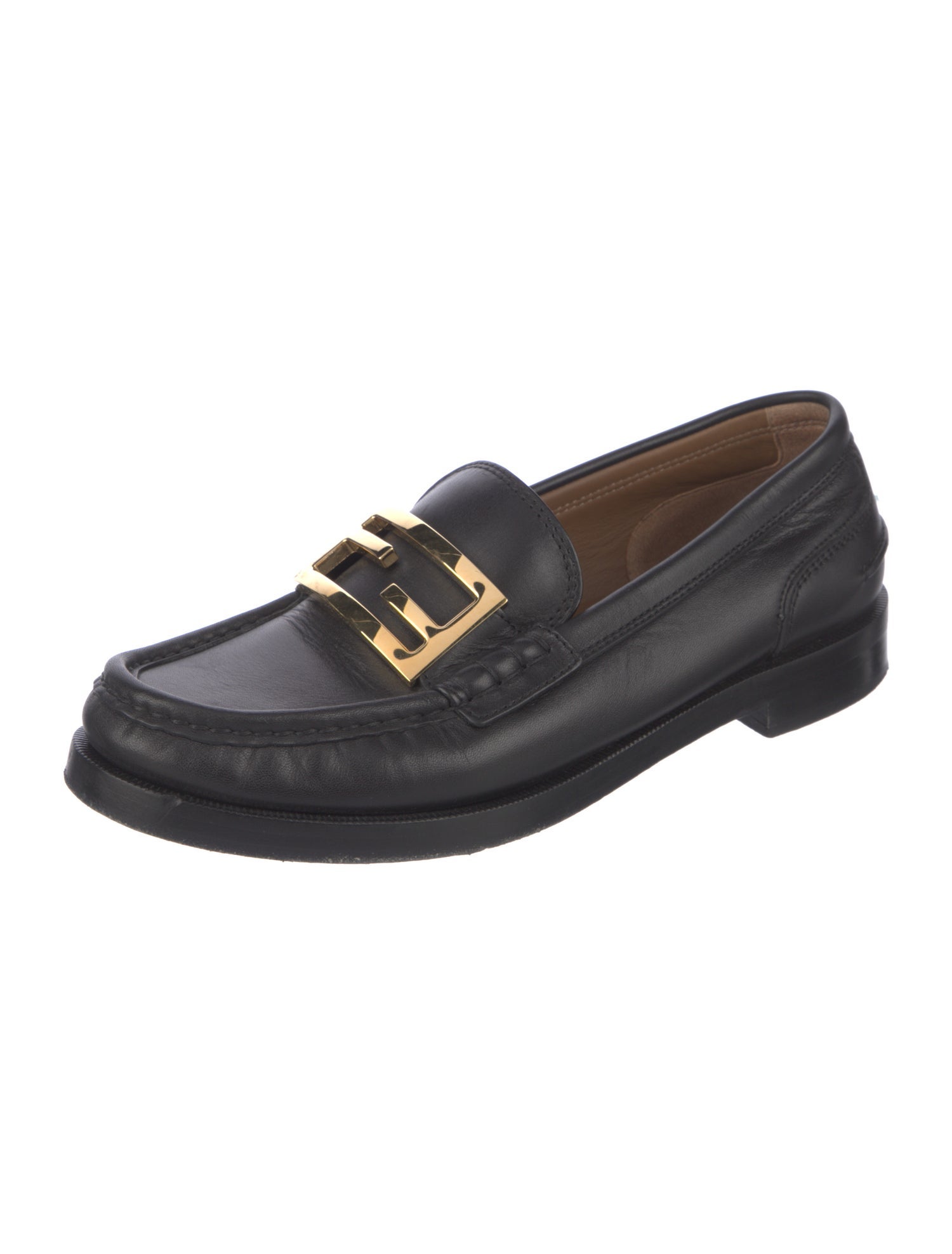 Fendi Leather Loafers