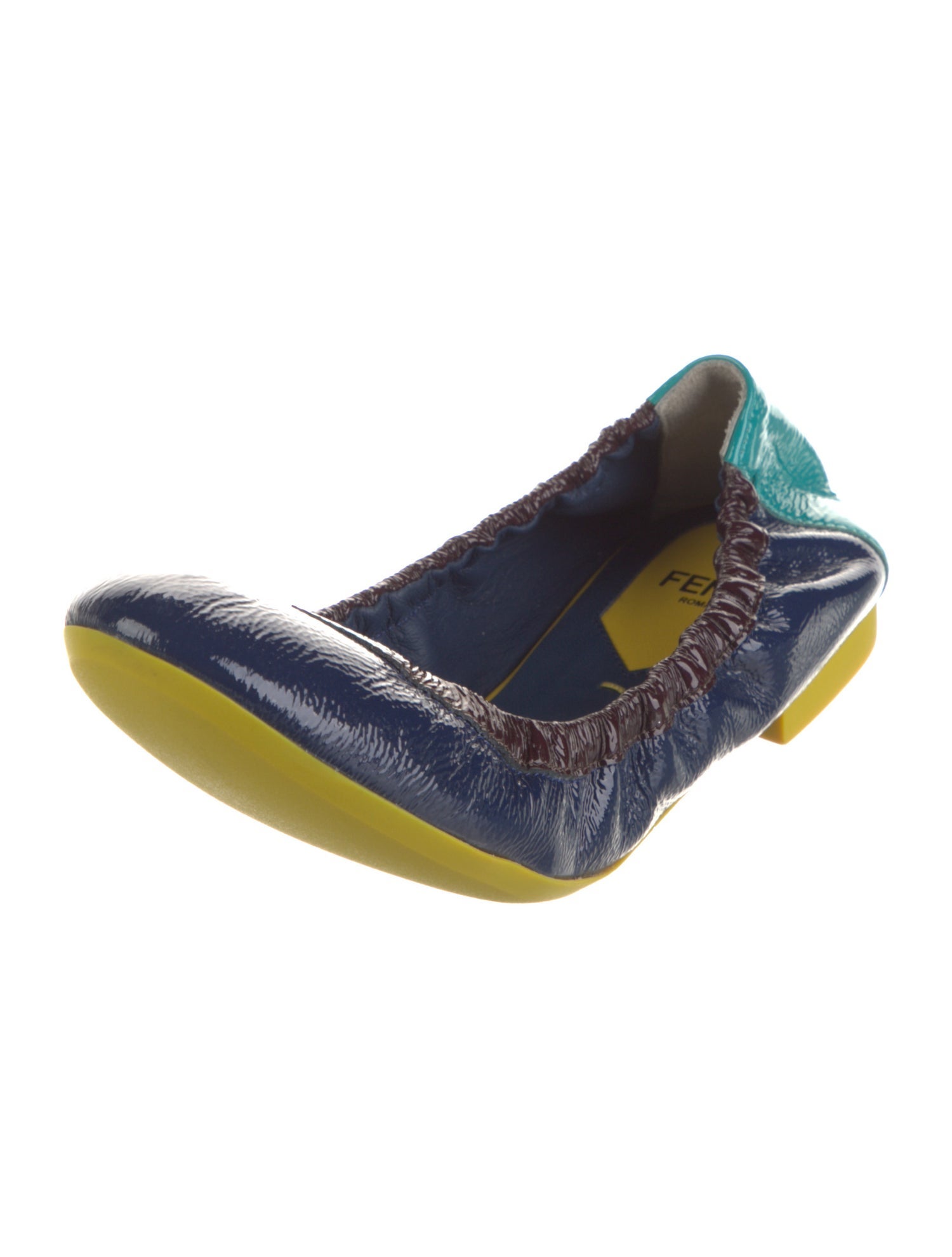 Fendi Patent Leather Ballet Flats