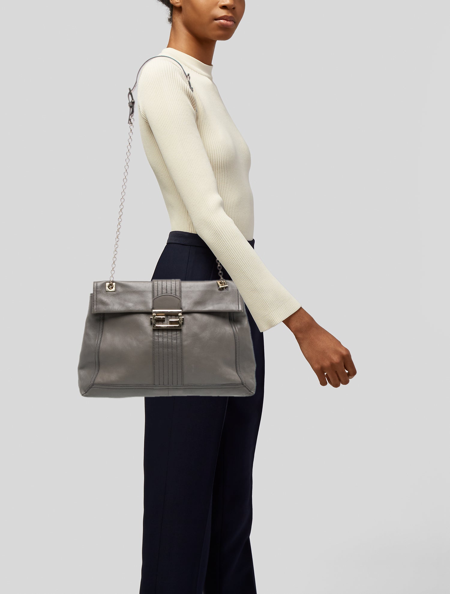 Fendi Leather Baguette Vintage