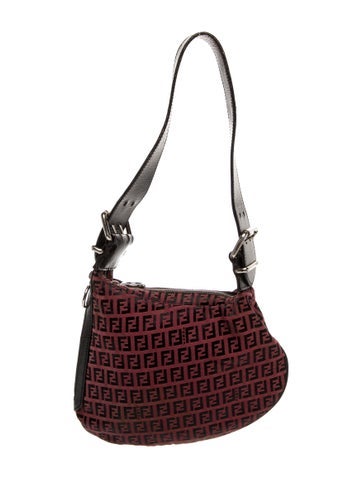 Fendi Shoulder Bags Zucchino FF Oyster Vintage