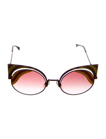 Fendi Sunglasses Round Gradient