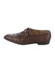 Fendi Leather Beaded Accents Oxfords