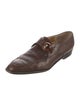 Fendi Leather Beaded Accents Oxfords