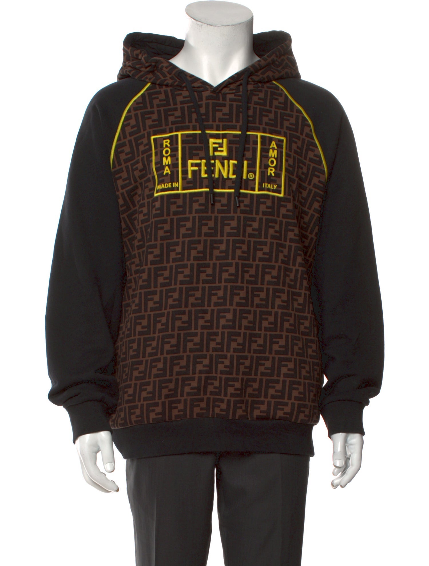 Fendi Zucca FF Logo Printed Hoodie