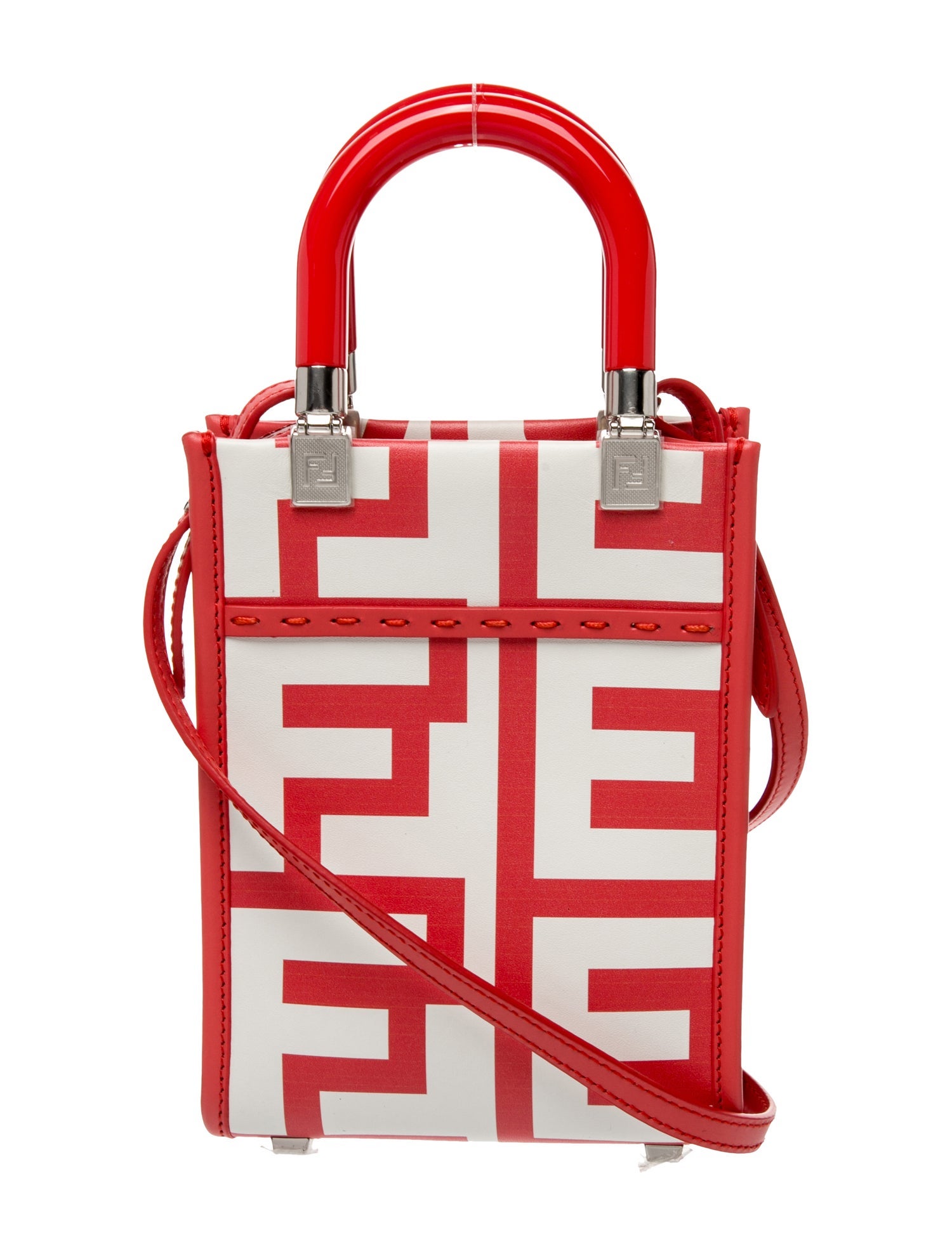 Fendi x Marc Jacobs Leather Sunshine Shopper Mini 2022