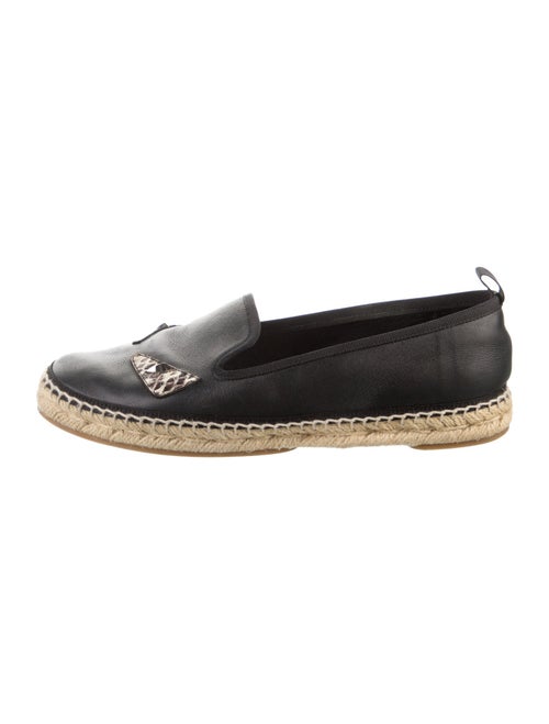 Fendi Monsters Motif Leather Espadrilles