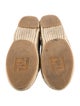 Fendi Monsters Motif Leather Espadrilles